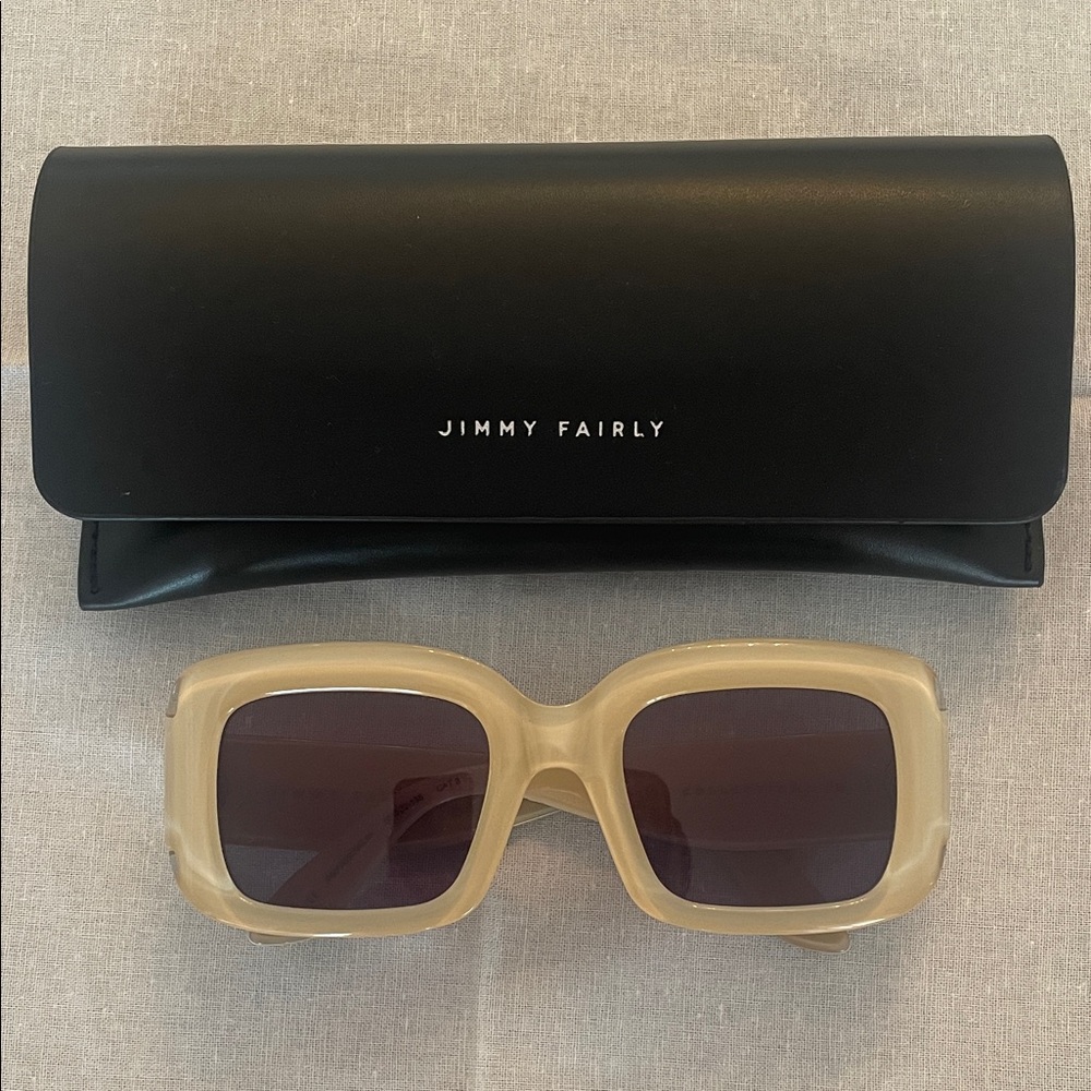 New Jimmy Fairly Cream Sunglasses